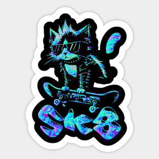 Skater Cat | Hardcore Cat | Radical Cat Sticker